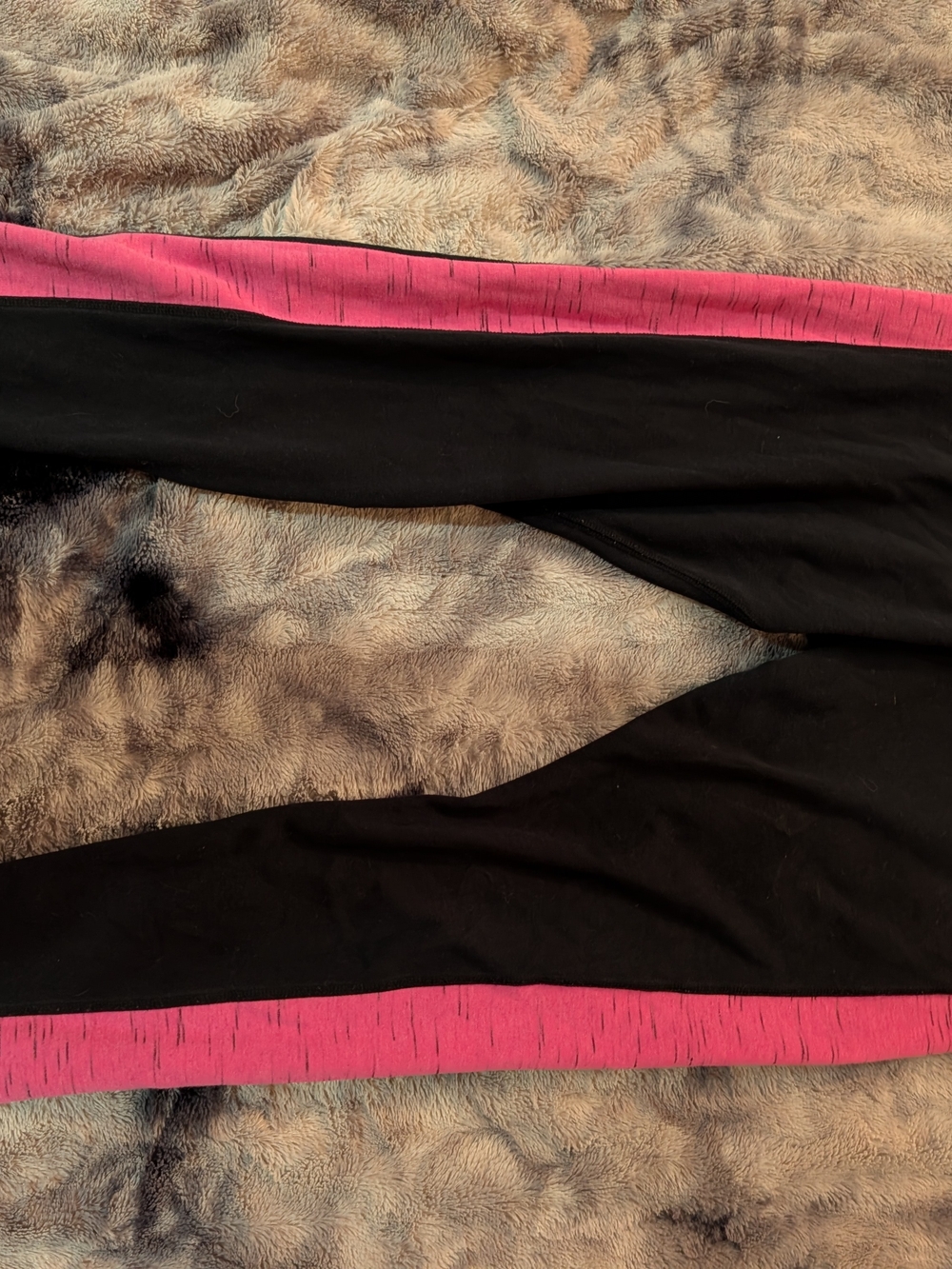 Nike Black Leggings with Pink Trim